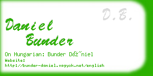 daniel bunder business card